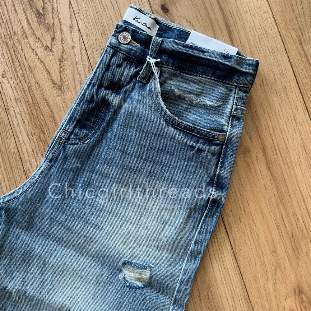 RELISTED SIZES 5/26 § 13/30 Kancan Ultra High Waist 90s Distressed Wide Leg Jean - Picture 14 of 15